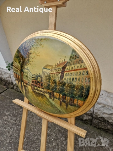 Превъзходна майсторска картина масло върху дървена основа , снимка 7 - Картини - 51558582