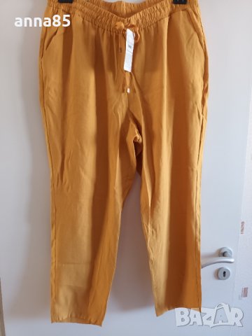 Макси панталони цвят горчица, снимка 1 - Панталони - 39126844
