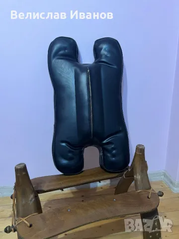 Египетско столче с перфектна кожа. Отлично състояние., снимка 8 - Антикварни и старинни предмети - 49807961