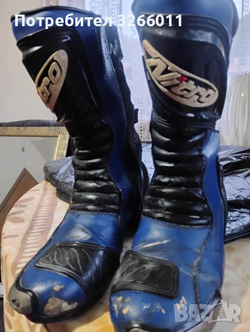 Кожени мото ботуши , снимка 7 - Мъжки ботуши - 53215102