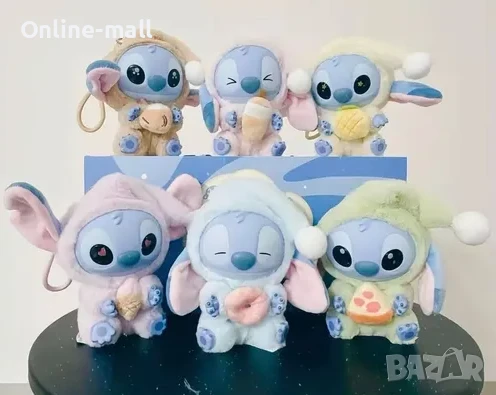 Labubu Stitch Miniso Eat Something Before Sleep, Лабубу Стич Минисо, снимка 3 - Плюшени играчки - 50470706
