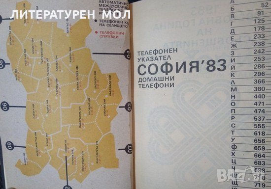 Национален телефонен указател: София 1983. Домашни телефони, снимка 4 - Други - 32329204