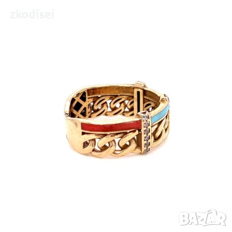 Златен дамски пръстен 3,84гр. размер:52 14кр. проба:585 модел:31329-2, снимка 3 - Пръстени - 50129807