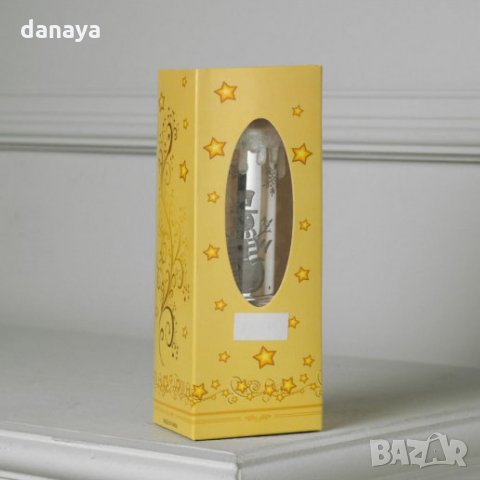 2487 Електронна коледна свещ с LED пламък Снежко със снежинки, 20см, снимка 3 - Декорация за дома - 34757108