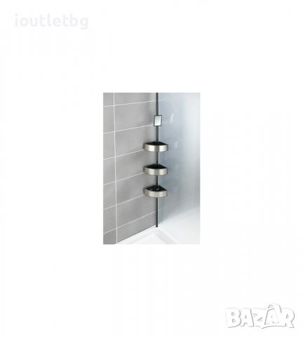 Регулируема ъглова етажерка за баня Wenko Premium, 70-260 см, огледало, снимка 4 - Етажерки - 38798799