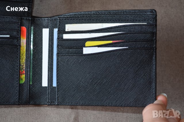 The Bridge Wayfarer хоризонтален портфейл от сафиано кожа до 14 карти, снимка 10 - Портфейли, портмонета - 32578840