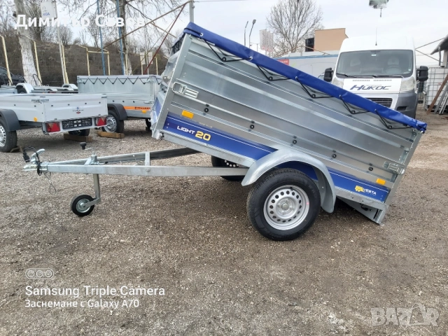 Туристическо, самосвално ремарке Vesta Light 20 с допълнителни канати и плосък брезент, снимка 8 - Ремаркета - 53403388