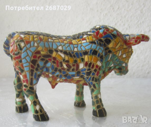Бик телец фигура пластика,статуетка, Испания, снимка 6 - Статуетки - 32751073
