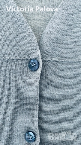 Стилна италианска жилетка нежен меринос, снимка 2 - Жилетки - 51632147