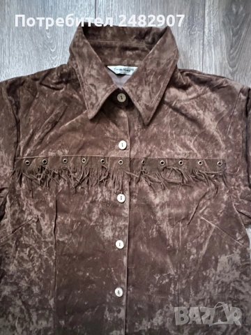 Дамска плюшена риза, снимка 8 - Ризи - 53485326