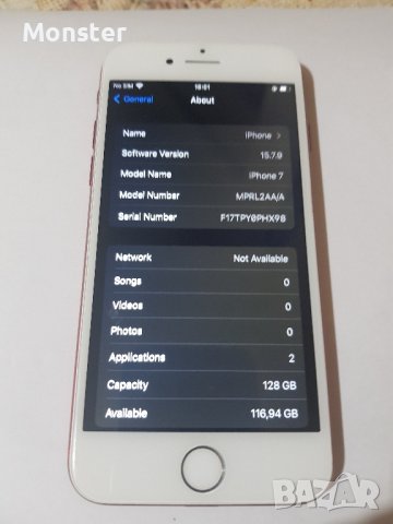 iPhone 7 128 GB RED , снимка 4 - Apple iPhone - 40933759