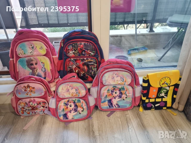 Детски раници - образователна, Соник, Спайдър мен, Елза и Анна, кончетан, 