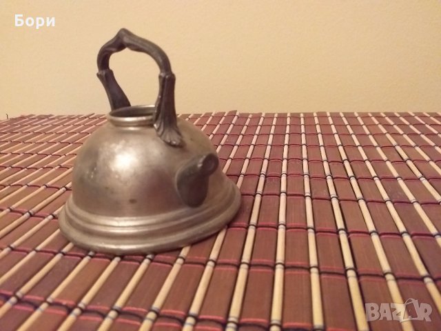 Оловен чайник Германия, снимка 4 - Антикварни и старинни предмети - 27474584