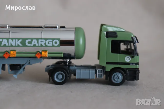 HERPA H0 1/87 MERCEDES ACTROS ЦИСТЕРНА КАМИОН МОДЕЛ TIR, снимка 7 - Колекции - 49633830