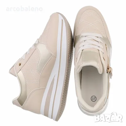 Дамски кецове на танкетка, 3цвята , снимка 3 - Кецове - 48825537