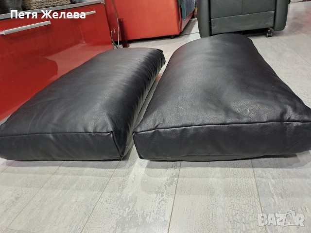 Кожени възглавници 95/46/10см, снимка 3 - Възглавници - 53327210