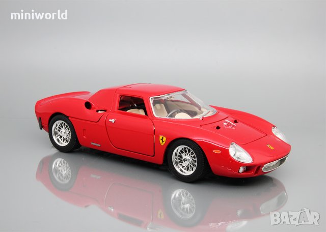 Ferrari 250 Le-Mans 1965 - мащаб 1:18 на bBurago made in Italy моделът е нов в кутия