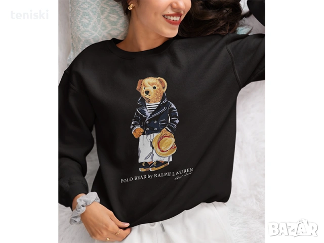 Качествени Суичъри Ralph Lauren Polo Bear Принт Модели цветове и размери , снимка 6 - Суичъри - 35575179