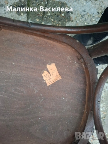 винтидж стол, снимка 4 - Столове - 53477114