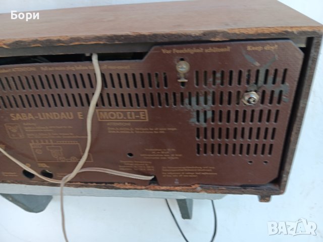 SABA Lindau / 1966г Радио, снимка 12 - Радиокасетофони, транзистори - 43468653