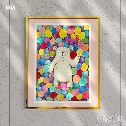 Детски илюстрации/картини, снимка 4 - Декорация за дома - 52836956