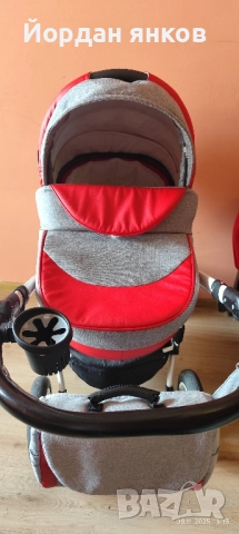 Комбинирана количка Karwala 3 в 1 (Полша) – Пълен Комплект, снимка 5 - Детски колички - 52343632