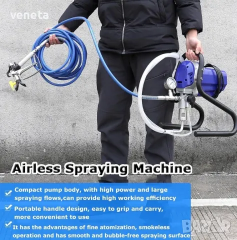 Електрическа помпа, пистолет за боядисване 750w , снимка 4 - Компресори - 48359133