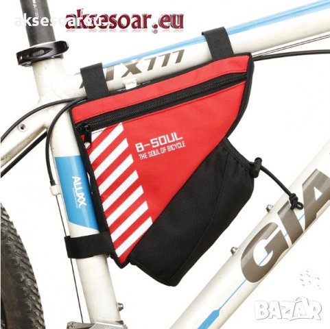 Водоустойчива триъгълна чанта чантичка за рамката на велосипед колело рамки за велосипеди с джоб за , снимка 2 - Аксесоари за велосипеди - 38395515