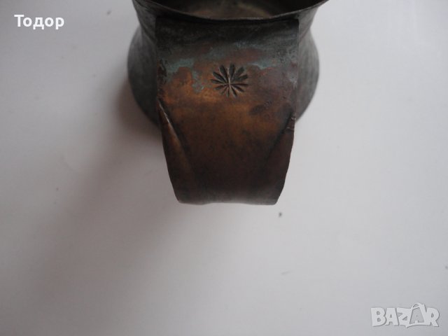 Старинно бакърено медно канче , снимка 6 - Други ценни предмети - 43525970