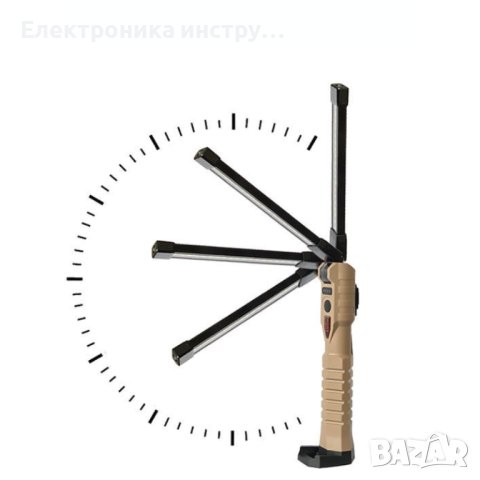 Акумулаторна работна LED диодна лампа с магнит и USB, снимка 8 - Друга електроника - 43154618