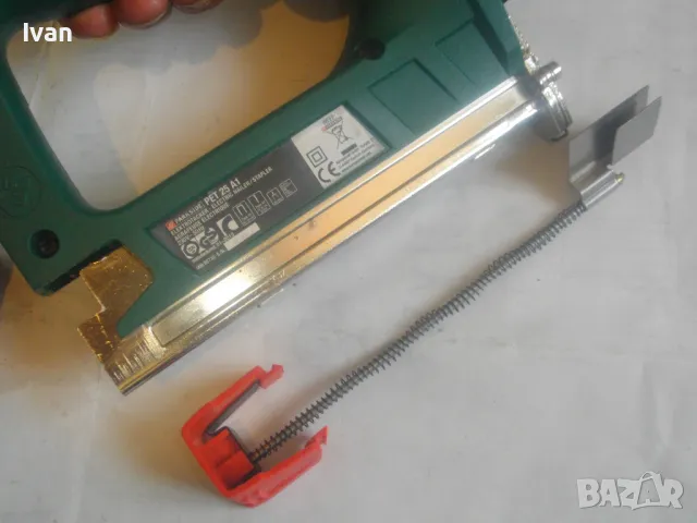 ЗА ЧАСТИ ЗА РЕМОНТ КАТО НОВ НЕМСКИ 2013г. ЕЛ.ТАКЕР PARKSIDE PET25A1 КОМБИНИРАН СКОБИ ПИРОНИ ДО 32мм , снимка 17 - Други инструменти - 49521485