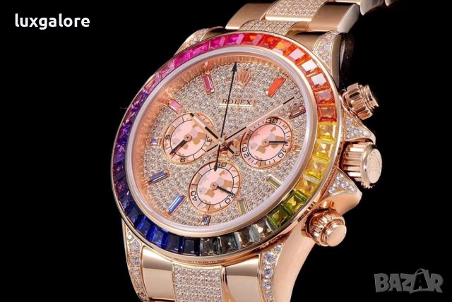 Mъжки часовник Rolex Daytona Cosmograph Rainbow с автоматичен швейцарски механизъм, снимка 3 - Мъжки - 40936873