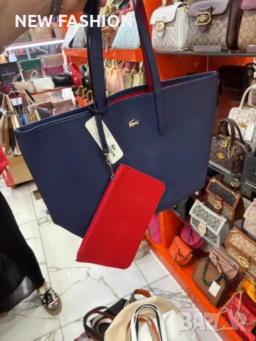 Дамски Кожени Чанти ✨ Lacoste , снимка 13 - Чанти - 50756512