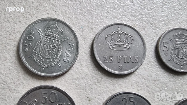 Испания. Испански песети . 15 бройки., снимка 2 - Нумизматика и бонистика - 35773496