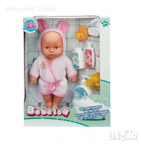 Кукла - бебе Mercado Trade, За баня, Аксесоари, снимка 4 - Кукли - 38989627