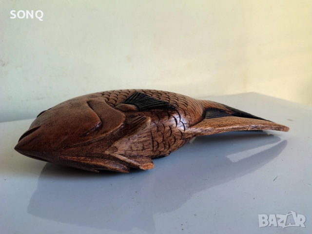 Страхотна Риба-Дърворезба, снимка 5 - Статуетки - 52150875