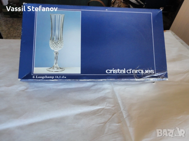 Кристални чаши  Френски оргинал, снимка 7 - Сервизи - 52529902