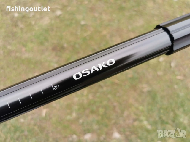 Професионален кеп за трофейни риби 2.55мт Osako CatFish Rubber Net, снимка 6 - Такъми - 53471711