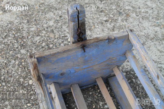 Детска дървена люлка, снимка 4 - Антикварни и старинни предмети - 38487216