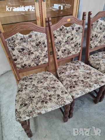 Масивни Столове-6бр.-внос от Германия!ОБЯВЕНАТА ЦЕНА Е ЗА БРОЙ!, снимка 3 - Столове - 52463467