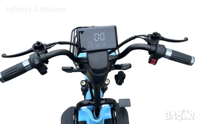 Електрическа триколка скутер Е-Motion Pudding , снимка 8 - Мотоциклети и мототехника - 48839463