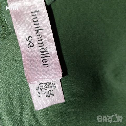 hunkemoller 75 F Дантелен сутиен в зелено , снимка 5 - Бельо - 43556452