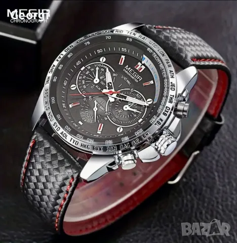 Спортно/Елегантен Мъжки кварцов часовник MEGIR* action !!