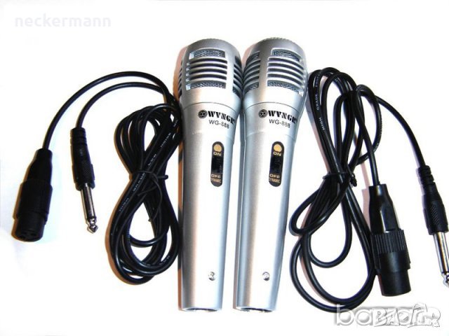 два броя микрофони професионални чифт микрофон