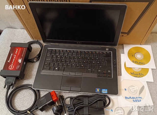 Комплект aвтодиагностика и лаптоп DELL, снимка 2 - Аксесоари и консумативи - 53279071