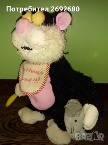 Интерактивна играчка на батерии - котарак с мишка, снимка 5 - Електрически играчки - 48115538
