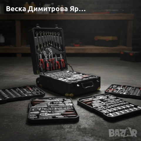Куфар с инструменти– 599 части, професионален алуминиев тролей комплект, снимка 4 - Куфари с инструменти - 53144961