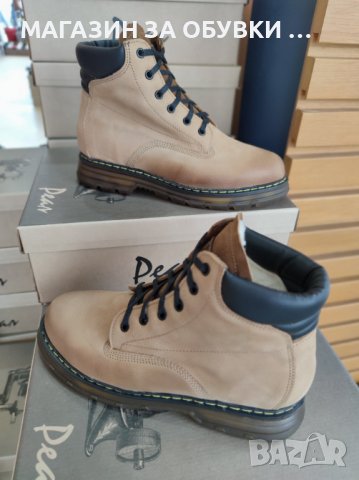 МЪЖКИ БОТИ - ЕСТЕСТВЕНА КОЖА - БЪЛГАРИЯ -код:19Р64, снимка 2 - Мъжки боти - 43727808