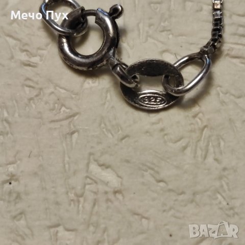 Сребърен синджир с висулка (209), снимка 8 - Колиета, медальони, синджири - 42979440