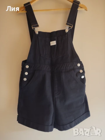 Черен дънков гащеризон 34/XS, снимка 1